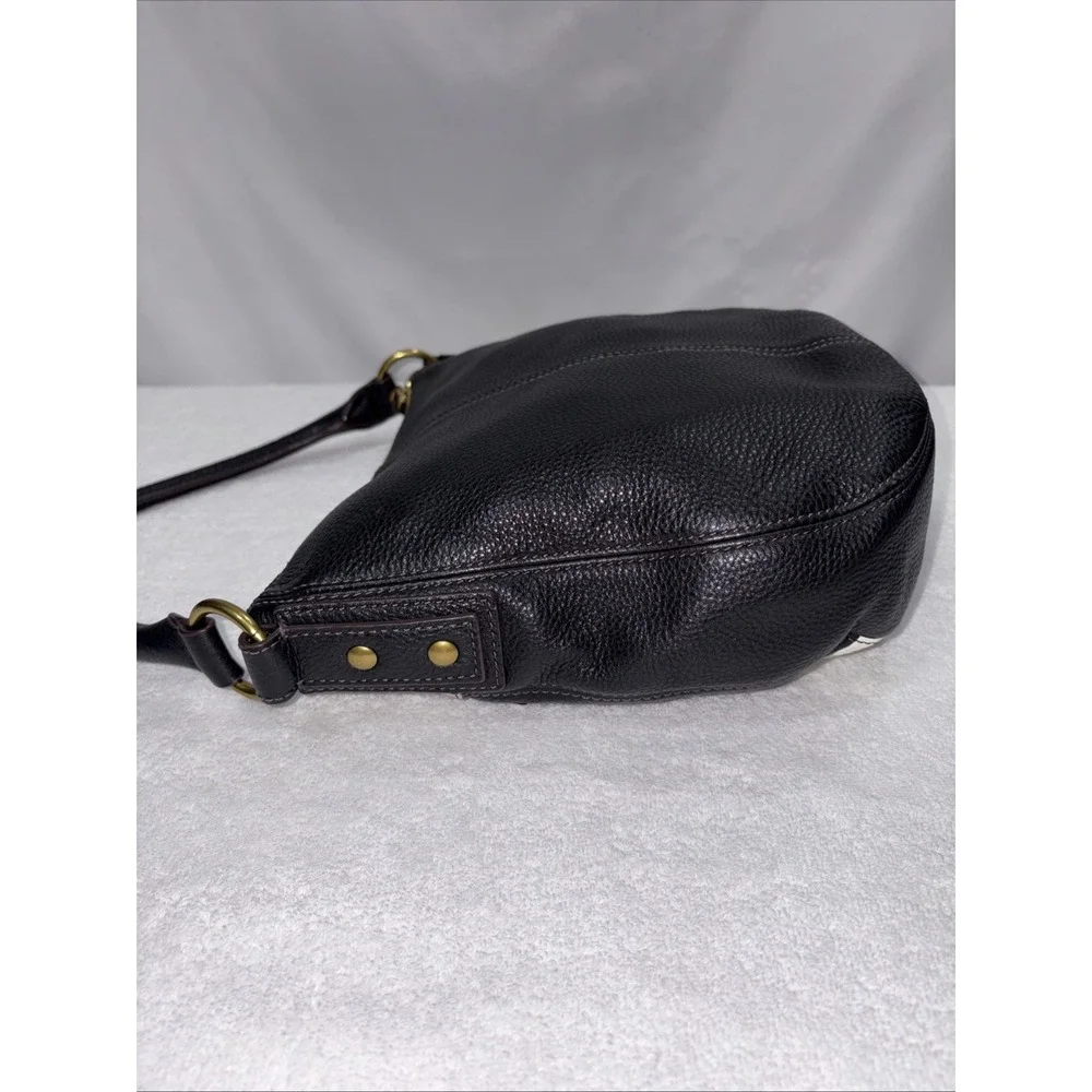 Fossil Molly‎ Pebbled Leather Shoulder Bag Patchwork Hobo Purse